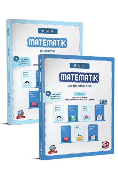 3D Yayınları 5. Sınıf Matematik Çalışma ve Sınıf İçi Etkinlik Kitabı 2025 202...
