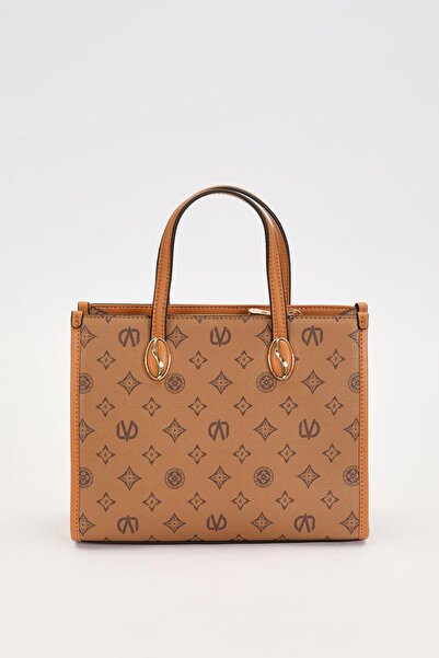 Levidor Dark Brown C8 Lvd Printed Handbag