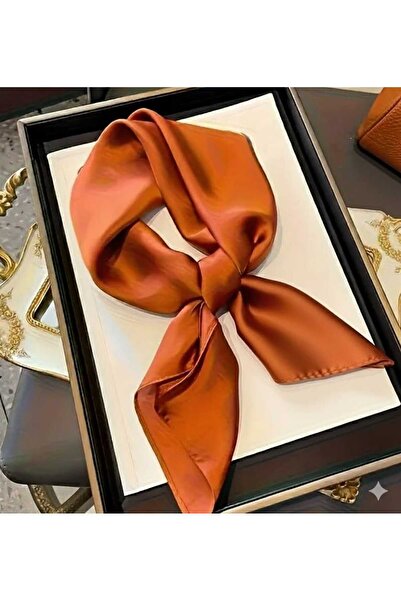 ÖrgüYastik Orange Solid Scarf