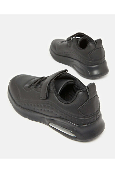 REDTAG Boys Black Plain Trainer