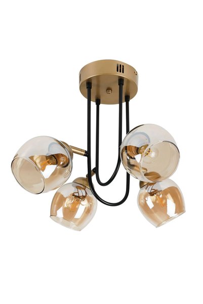 NZL Lighting Keno 4'lü Antik Lak Plafonyer