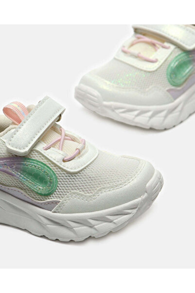 REDTAG Infant Girls White Rubber Patch Trainer