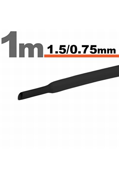 Alista Home 20 Metri Tub termocontractibilNegru • 1,5 / 0,75 mm