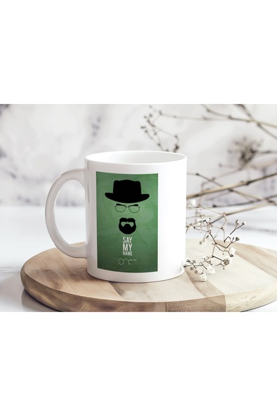 Beramussa كوب مميز مكتوب عليه عبارة 'قل اسمي' لمحبي مسلسل 'بريكينج باد' - تصم...