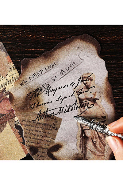 hediyeofisi Retro Design Scrapbook Paper – Vintage Hobby, Craft, and Notebook Decoration Paper Set |   Gift Office