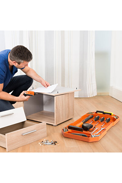 CED AUTO TRADE HANDY - Rubber tray for tools, with compartments and handle - 53 x 29.5 x 3.5 cm