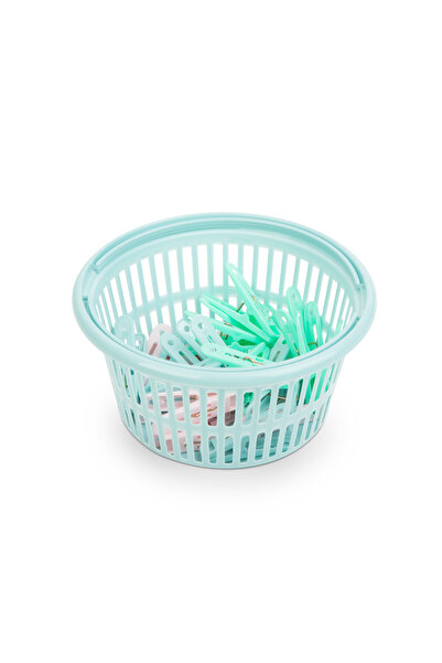 CED AUTO TRADE Set of clothes hooks with storage basket - 24 pcs.