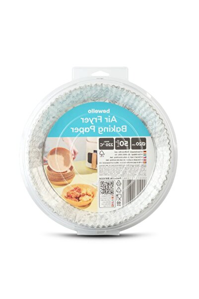 CED AUTO TRADE Baking Paper for Air Fryer - Round, 20 cm - 50 Pieces/Pack