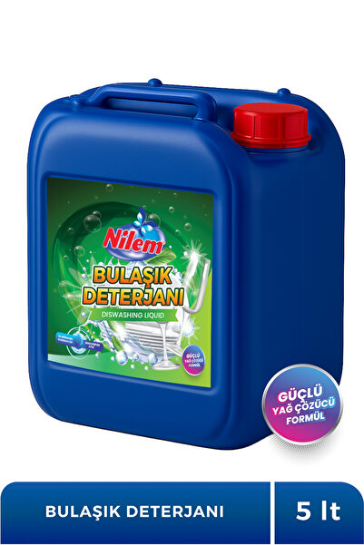 Nilem Bulaşık Deterjanı Güçlü Yağ Çözücü Formül 5 L