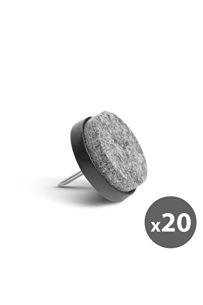 CED AUTO TRADE Picioare de fetru pentru mobila (cu cui) 20buc. / pachet - gri