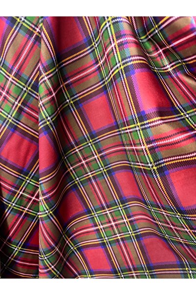 BÜKE TEKSTİL Printed Fabric Alkantra New Year Pattern