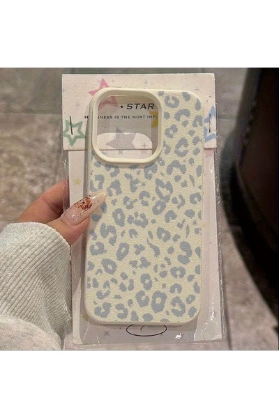 MİRAZ TASARIM iPhone 16 Pro Leopard Ecru Patterned Case