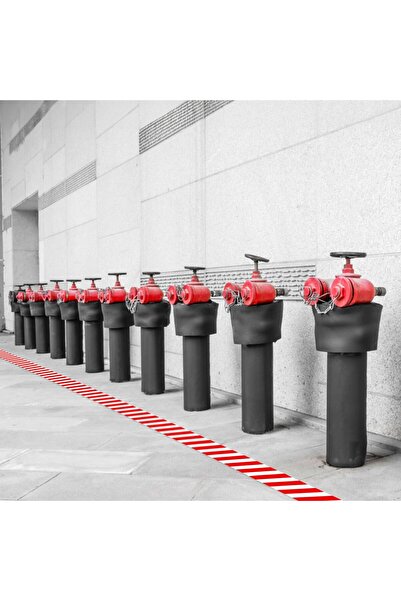 CED AUTO TRADE Danger demarcation tape - red / white - 50 mm x 33 m