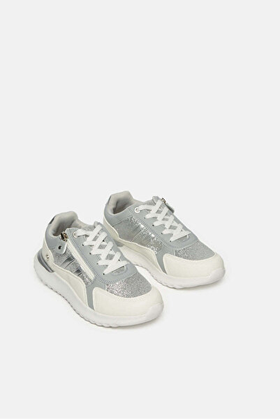 REDTAG Senior Girls Silver Glitter Trainer