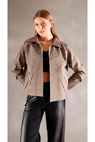 shE tekstil Italian Style Design Jacket Stone