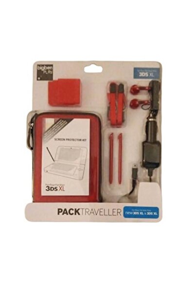 Bigben Traveller Pack accessory set for 3DS XL / New 3DS XL, red