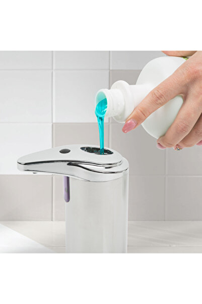 CED AUTO TRADE Vog und Arths - Automatic liquid soap dispenser - 220 ml - stand alone, with battery, shiny chrome