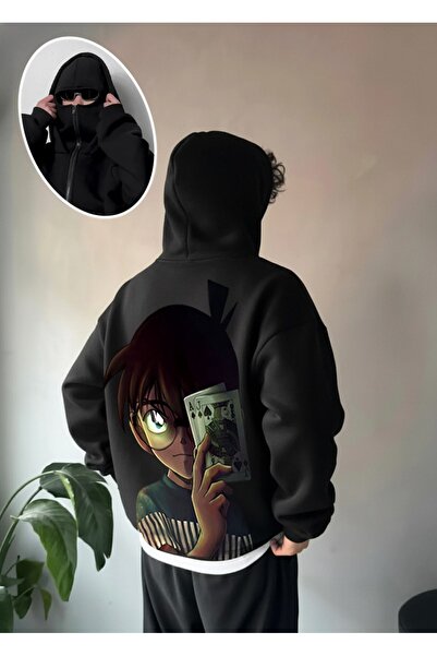 ZEMLİYA Печатана маскирана унисекс суитшърт с качулка и 3 ленти