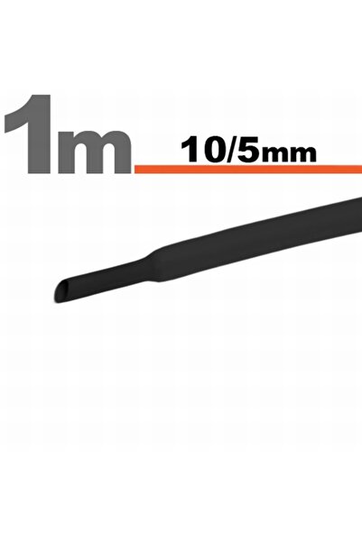 Alista Home 10 Metri Tub termocontractibilNegru • 10 / 5 mm