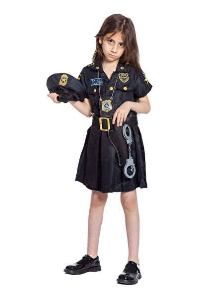 Toybox Police Costume For Girls Large Size 8-9 Years Old 120-130cm