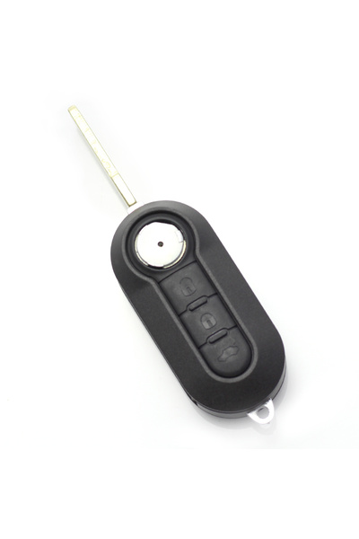 OEM Fiat - Carcasa cheie tip briceag, 3 butoane, negru