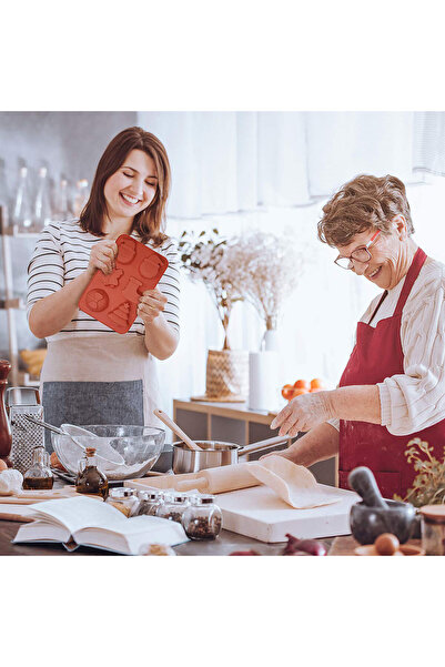 CED AUTO TRADE Silicone baking mold - Christmas motifs - 25.5 x 16.5 x 3 cm