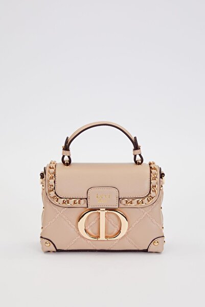 Levidor Mink Quilted Chain Handbag