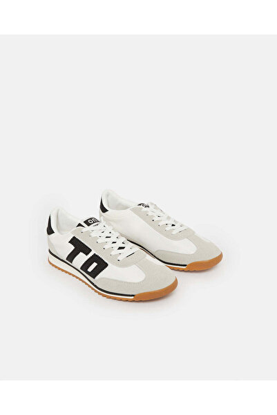 REDTAG Women White Lace Up Sneakers