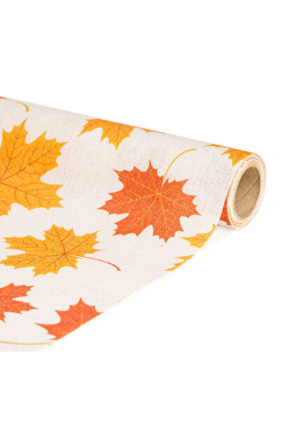 Alista Home Decorative table runner – 180 x 28 cm – 70% polyester, 30% cotton – autumn leaves pattern