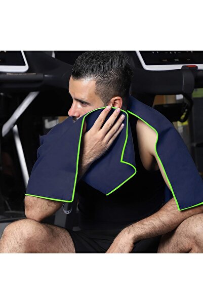 Generic XTRIM Microfiber Towel - Quick-Dry, Super Absorbent, Lightweight (Navy)