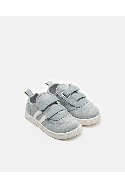 REDTAG Infant Boys Grey Velcro Sneakers