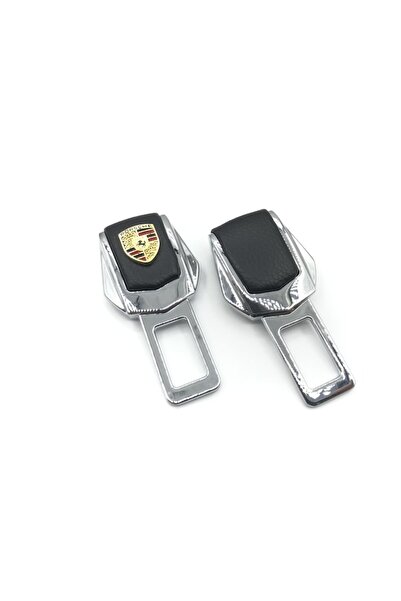 INGENIO Porsche Chrome Leather Belt Sound Canceller / Blocker Set of 2 in a box