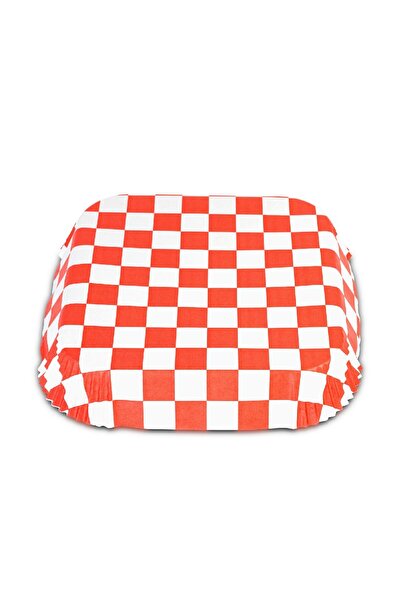 CED AUTO TRADE Baking Paper for Air Fryer - Checkered Pattern, Square, 20 x 20 cm - 50 Pieces/Pack