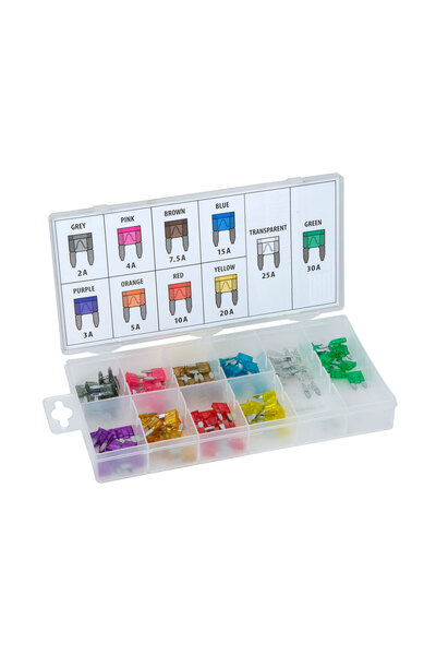 CED AUTO TRADE Kit sigurante auto in cutie de depozitare - 100 buc - 2-30A - ...