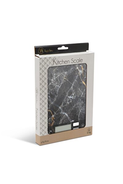 CED AUTO TRADE Kitchen scale - black marble