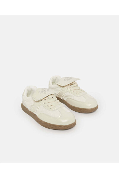 REDTAG Senior Girls Cream Embellished Sneakers