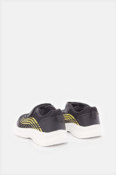 REDTAG Infant Boys Black Colour Block Trainers