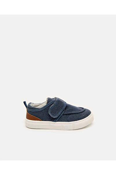 REDTAG Infant Boys Navy Denim Velcro Sneakers