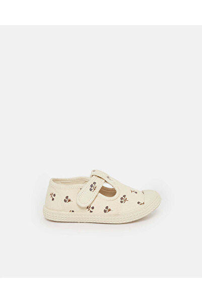 REDTAG Infant Girls Cream Printed Sneaker