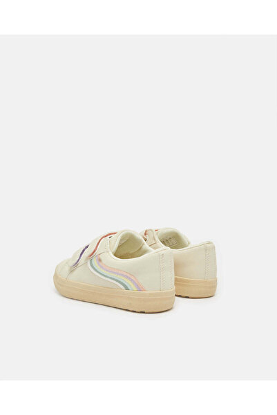 REDTAG Girls Beige Embroidery Sneaker