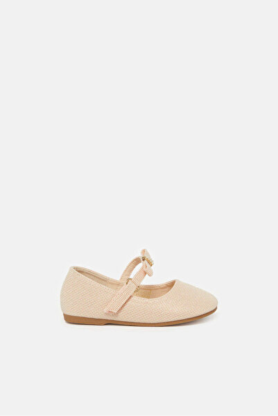 REDTAG Infant Girls Cream Glitter Ballerina