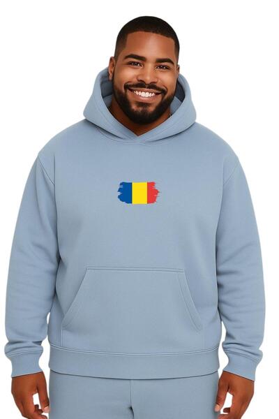 BENROMA Romania Printed Large Size Unisex Sweatshirt