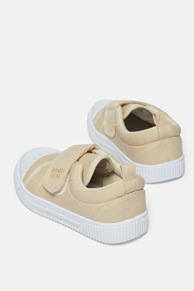 REDTAG Infant Boys Cream Velcro Sneakers