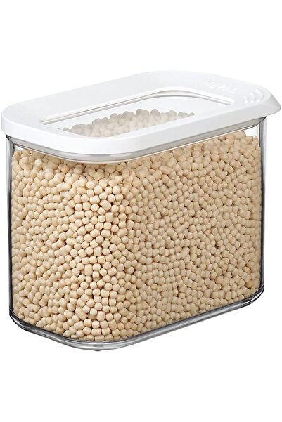 Mepal Modula Transparent Food Storage Container, 1000 ml, Dishwasher Safe, BPA-free, White Frame Lid