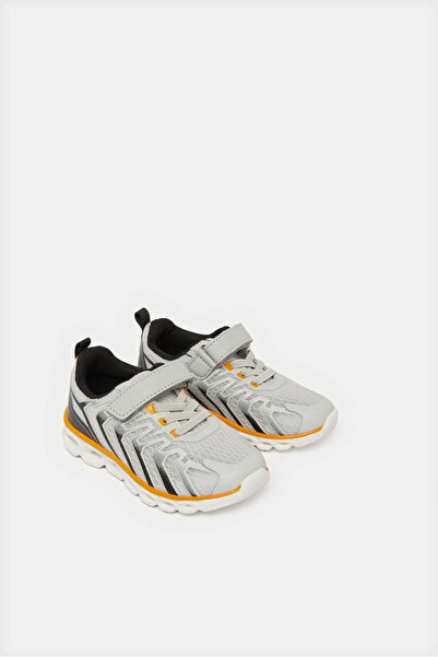 REDTAG Infant Boys Grey Colour Block Trainers