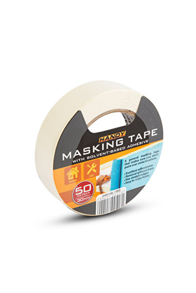 CED AUTO TRADE Masking tape - with solvent-based adhesive - 50 m x 30 mm - white