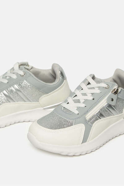 REDTAG Senior Girls Silver Glitter Trainer