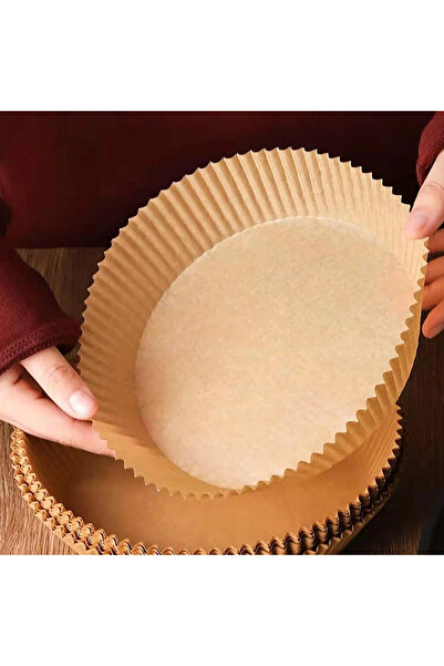 CED AUTO TRADE Baking paper for air fryer - round - 23 cm - 50 pcs/pack