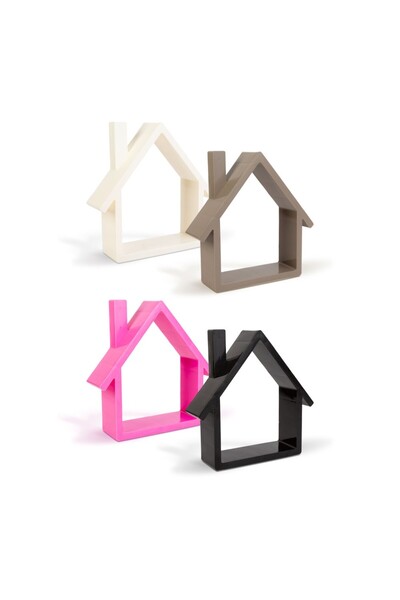 OEM Decor de perete - cabana - 24 x 24 cm - 4 tipuri