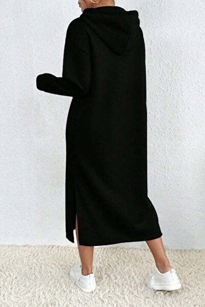 StreetWear Outlet Women's Hoodie Dress with Printed Inspirational Message